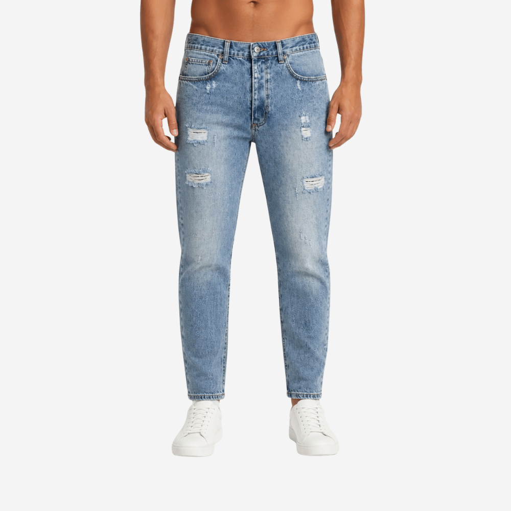 Jeans Con Strappi