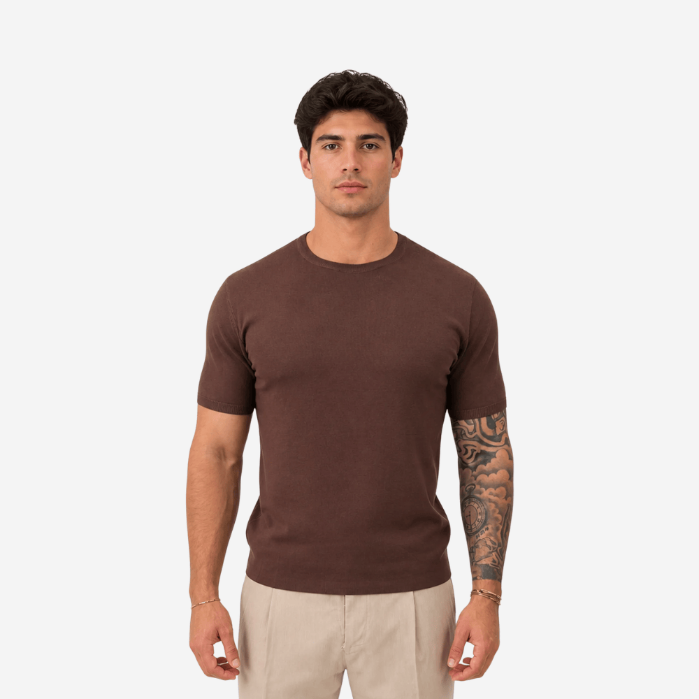 T-Shirt in Filo di Scozia
