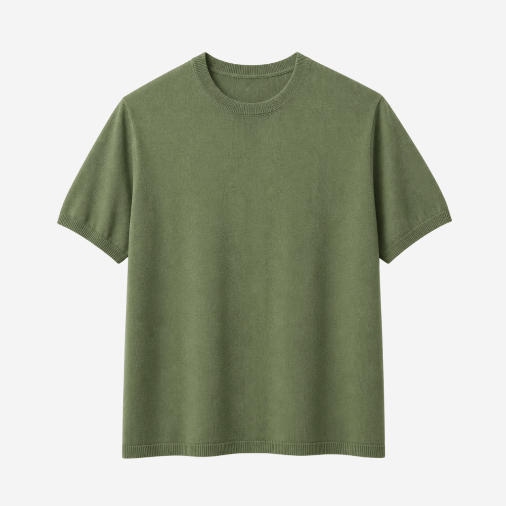 T-Shirt in Filo di Scozia