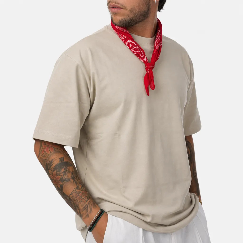 T-Shirt Foulard Over - TFO120-Beige - feature 2