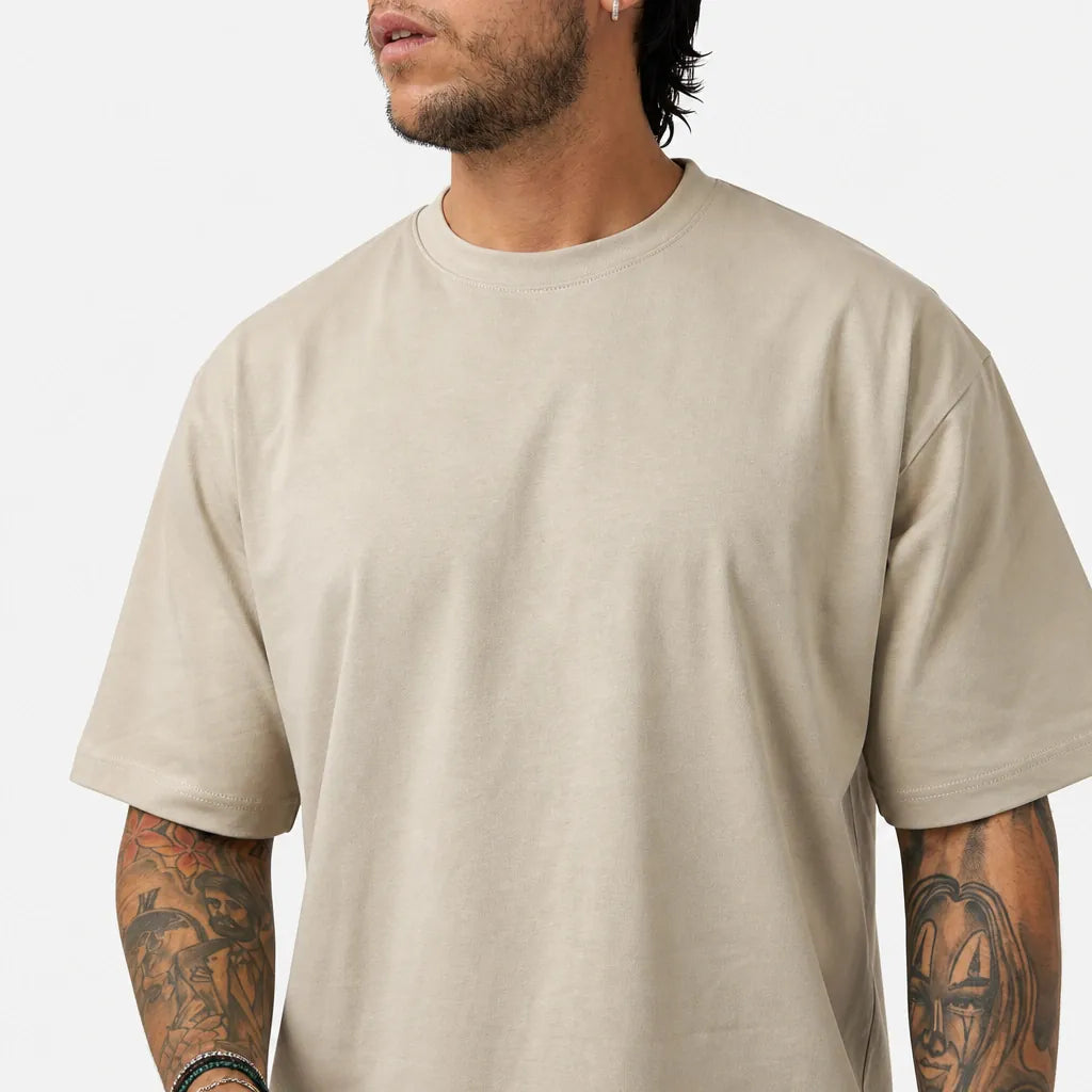 T-Shirt Foulard Over - TFO120-Beige - feature 1