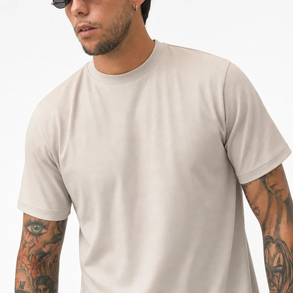 T-shirt Filo di Scozia - THS-Beige - feature 1