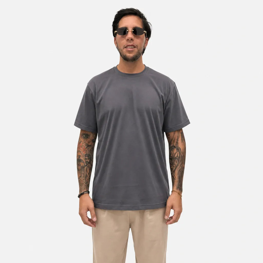 T-shirt Filo di Scozia - THS-Grigio - front