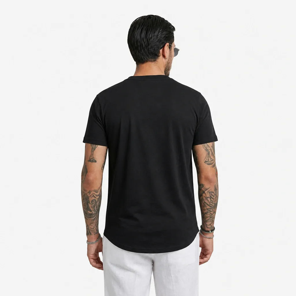 T-shirt Filo di Scozia - THS-Blue - retro