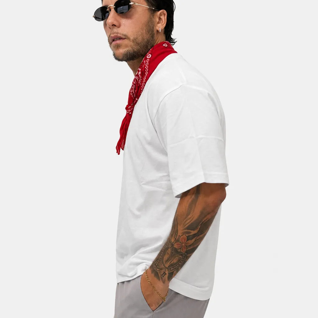 T-Shirt Foulard Over - TFO120-Bianco - feature 2