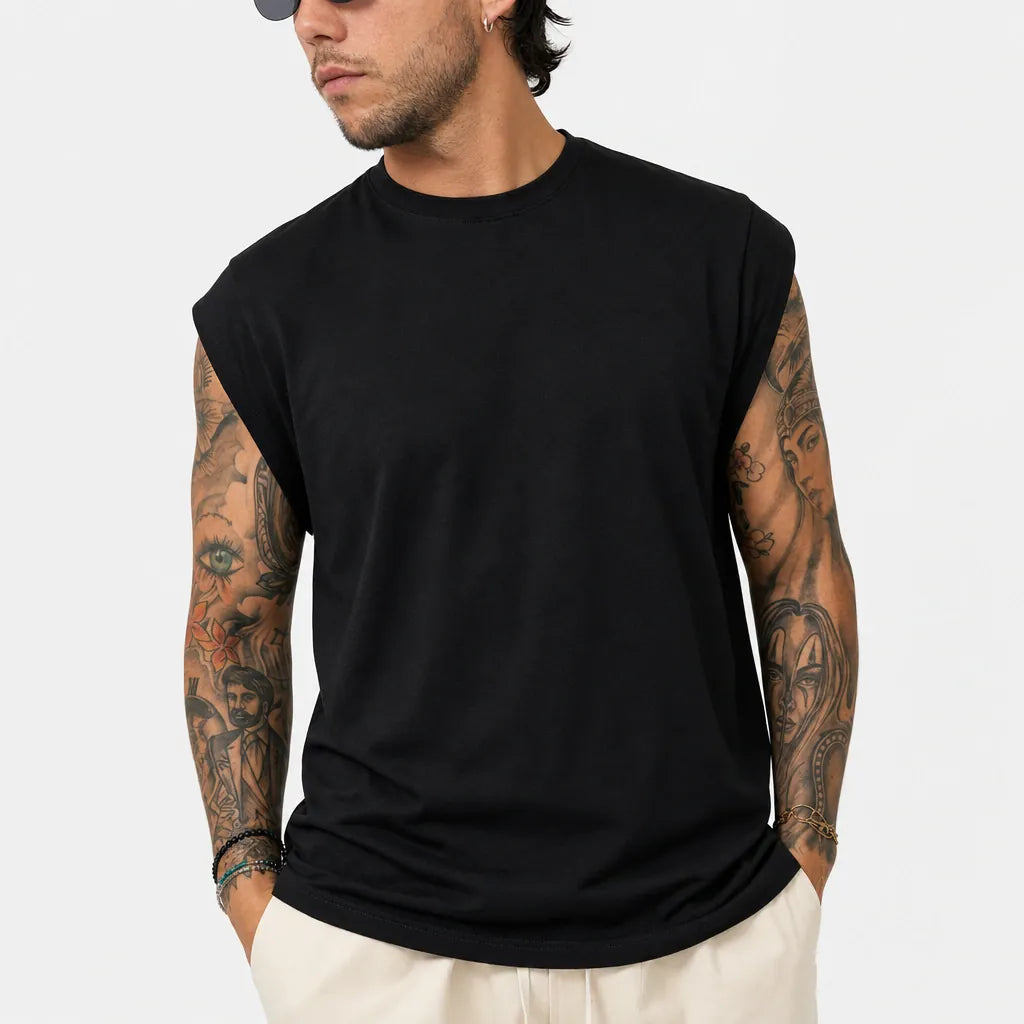 T-Shirt Smanicato - TS200-Nero - feature 1