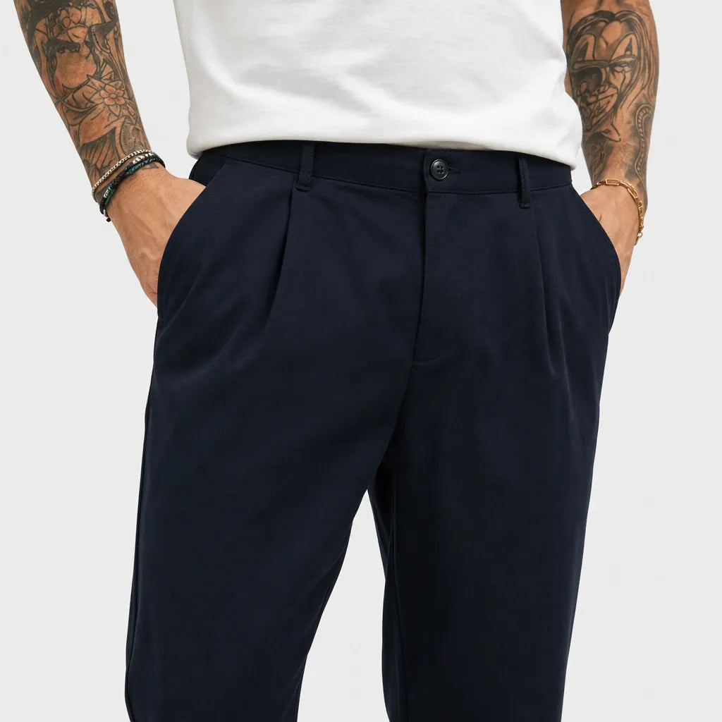 Pantalone Con Pences - ZP253-Blue - feature 1