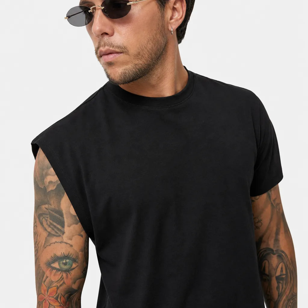 T-Shirt Smanicato - TS200-Nero - feature 2