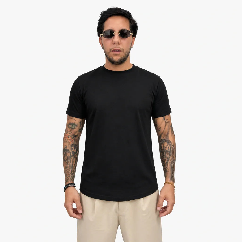 T-shirt Filo di Scozia - THS-Nero - front